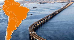 El país de Sudamérica con el puente más largo de la región: tiene 8 carriles y mide más de 13.000 km