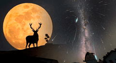 Luna de ciervo, 2 lluvias de estrellas y alineación planetaria: los deslumbrantes eventos astronómicos de julio
