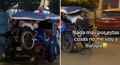 Peruano movilizó en su mototaxi a hombre en silla de ruedas y usuarios enfurecen: “Se pasa”