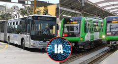 ¿Cómo será el transporte público en Lima en el 2050, según la IA? El Metropolitano será automático y el Metro de Lima irá de SJM a Comas