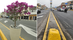 López Aliaga renueva av. Perú en SMP, pero trabajadores municipales se llevan las macetas tras ceremonia