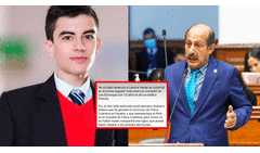 Congresista Valer confunde a 'El niño polla' con físico peruano y lo felicita: "Qué honor"