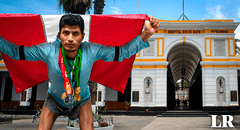 Atleta peruano corre por 3 días desde Huancayo a Lima para pedir que operen del hígado a su hermano