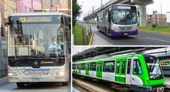 Horarios del Metropolitano, Metro de Lima y corredores complementarios en feriado del 23 de julio