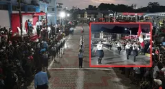 Escolares en Loreto realizan desfile escolar nocturno por Fiestas Patrias para evitar altas temperaturas