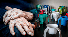 La emotiva historia de la niña que se volvió multimillonaria al crear una taza especial para su abuelo con Parkinson
