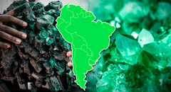 El único país de Sudamérica con la mayor producción de esmeraldas que supera a Estados Unidos y no es ni Brasil ni Chile