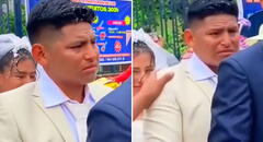 Novio peruano llora desconsoladamente tras dar el sí en su matrimonio y dicen: “Divorcio asegurado”