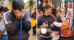 Comerciante emociona al recibir serenata tunantera de su hermana: "Un fuerte abrazo a la distancia"