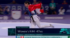 Angélica Espinoza ganó la medalla de oro para Perú y la segunda en su carrera de los Juegos Paralímpicos París 2024