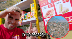 Youtuber peruano abre una tienda en un cerro de Villa María del Triunfo y regala todos los productos: "Chapa tu canasta"