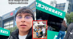 Estudiante sorprendido por quiosco de Starbucks en su universidad, pero prefiere comprar en ambulante: “No los cambio por nada”
