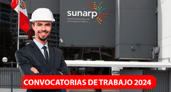 ¿Buscando chamba? Sunarp lanza convocatoria de trabajo con sueldos de hasta S/9.000: conoce como postular