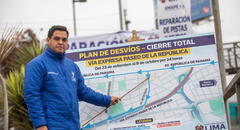 De manera sorpresiva se inician obras en la vía expresa P. de la República