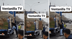 Paro de transportistas: camiones de carga hacen colectivo en Ventanilla y cobran hasta S/3.00 por ruta
