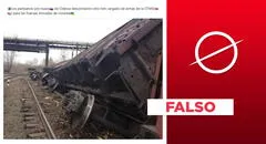 Imagen no muestra tren de la OTAN descarrilado por "partisanos rusos" en Odesa, Ucrania