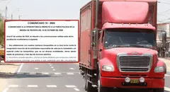 Transportistas de carga pesada no acatarán paro del 10 de octubre: "Evaluaremos acciones si no se resuelven problemas"