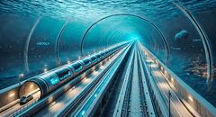 El megaproyecto que uniría 3 continentes con un túnel submarino: costaría US$65.000 millones y estaría listo en 15 años