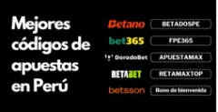 Mejores códigos de apuestas en Perú
