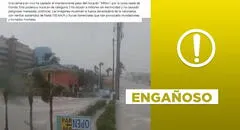 Video no capturó “en vivo” al reciente huracán Milton en la costa de Florida, EE. UU.