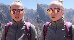 Turista extranjera decepcionada al visitar el Cañón del Colca en Arequipa: "¿No hay otro?"