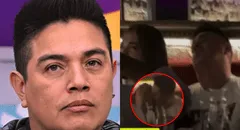 Leonard León 'se pasa de copas' en local nocturno y se pone cariñoso con mujer que no es Olenka Cuba