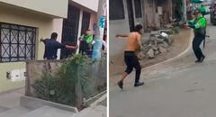 Hombre intenta atacar con cuchillo a policías en San Juan de Miraflores y termina reducido a balazos
