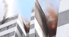 Incendio en Cercado de Lima consume departamento en el piso 11 de edificio en av. Óscar Benavides