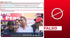 Julio Campos no convocó paro indefinido de transportistas hasta que Congreso “llame a Asamblea Constituyente” el 11 de octubre