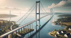 Así será el megaproyecto para construir el puente colgante más largo del mundo: soportará terremotos de hasta 7,5 grados