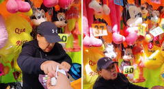 Peruano juega en sorteo de peluches, pero queda decepcionado al ganar rascador de espalda 3 veces