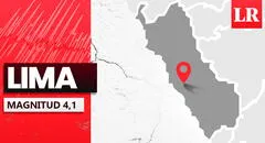Temblor de magnitud 4,1 remeció Lima hoy, según IGP