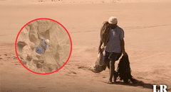 Solo una persona en el mundo hace este trabajo y es peruano: pasa varias semanas en medio del desierto