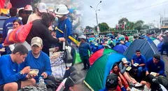 Mineros continúan en protesta desde hace seis días en las afueras del Congreso: se oponen a la eliminación del REINFO