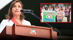 Ollas comunes responden a Dina Boluarte en plantón: "Piensa que con S/10 vamos a llenar el plato"