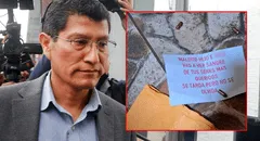 Dejan cartuchos de bala y mensaje de amenaza en casa de coronel PNP Harvey Colchado: "Vas a ver sangre"