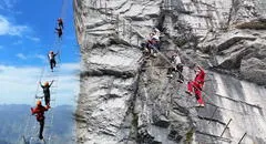 La 'Escalera al Cielo', la sorprendente atracción a 1.500 metros de altura en China: no apta para cardíacos.
