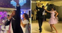 Padre interrumpió baile de su hija durante quinceañero y sorprendió a todos: “Se lució”