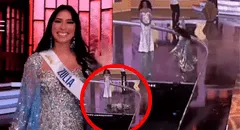 Miss Zulia, Maria Peinado, sufre bochornosa caída en desfile final del Miss Venezuela 2024