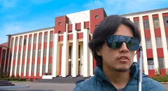 Sebastián León, el primer alumno con discapacidad visual en ingresar a la UNI: "Las clases tienen su dificultad"