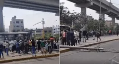 Bus del Corredor Morado choca contra poste en av. Próceres de SJL y deja 8 pasajeros heridos