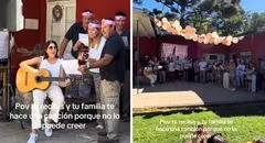Familia celebró la graduación de joven con insólita canción que emocionó en redes: "Ahora a trabajar"