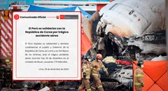Cancillería expresó condolencias a Corea del Sur tras accidente aéreo que dejó 179 fallecidos