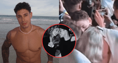 ¿Y Alessia Rovegno? Hugo García fue captado besando a una chica en fiesta de Año Nuevo en medio de rumores de ruptura