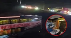 Bus interprovincial cae al río Rímac en Huarochirí, pero pasajeros salvan de morir