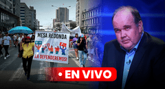 Comerciantes de Mesa Redonda marchan contra López Aliaga HOY: manifestantes cierran av. Abancay e intentan llegar al Congreso