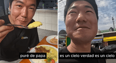 Joven coreano en Perú compra menú de S/12 y queda sorprendido : "Es el cielo, comí ceviche, puré, ensalada y bebida"