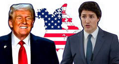 El polémico mapa de Donald Trump de Estados Unidos anexado a Canadá como estado 51: descartó a México