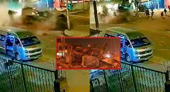 Retroexcavadora pierde el control a gran velocidad en Jicamarca: grupo de personas salvó de morir