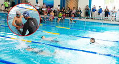 Lima Norte inaugura la primera piscina inclusiva con elevador y clases gratuitas para personas con discapacidad